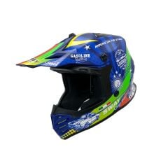 SWAY 618 GASSOLINE GREED Matt Blue Red L