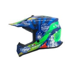 SWAY 618 GASSOLINE GREED Matt Blue Red L